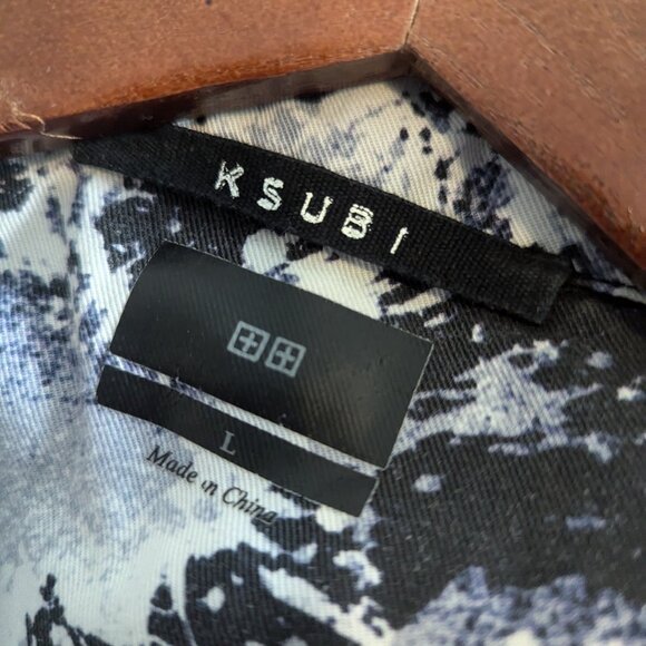KSUBI - Tencel splatter shirt - Sz L - Picture 5 of 7